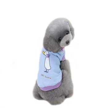 

Clothes For Dogs Cute White Goose Pattern Dog Coat Cute Winter Thicker Warm Purple Blue Dog Large Size Clothes