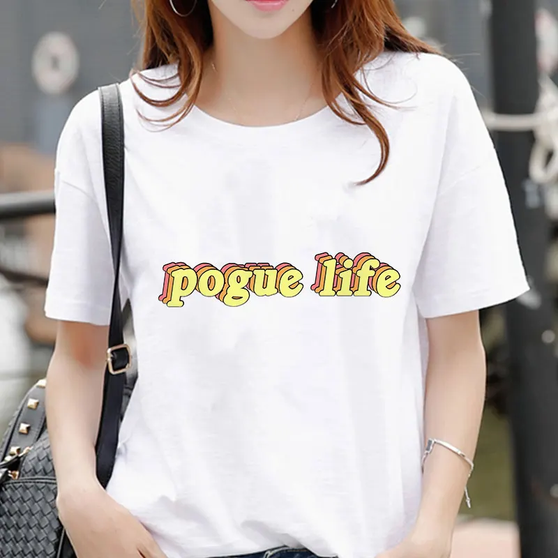 Женская футболка Pogue Life с внешним банком коротким рукавом и принтом в стиле