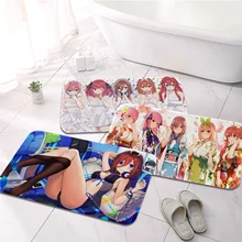 

Nakano miku Gotoubun no Hanayome Long Non-Slip Entrance Doormat Bedroom Home Floor Decoration Carpet Absorbent Bath Carpet Rug