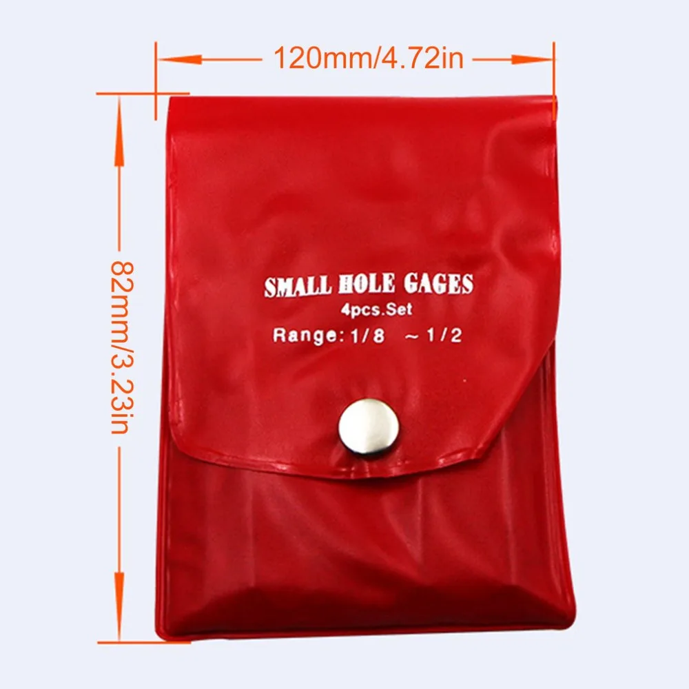 4Pcs Small Hole Bore Gauge 3-14mm Full Ball Type Telescoping Measure Gauge set Adjustable Measuring Tools
