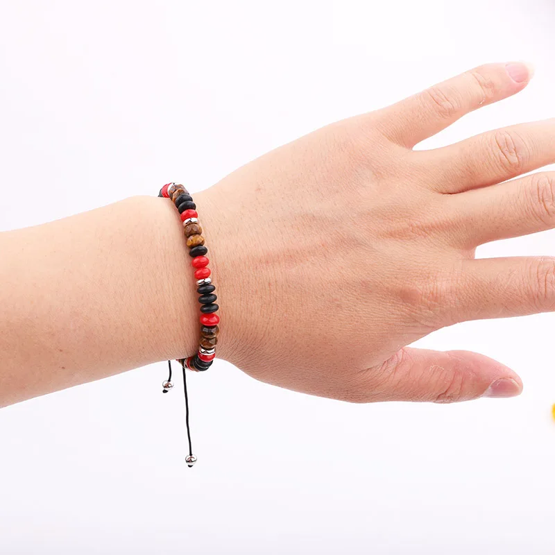 New Design Men Women Bracelet Cute Design 4mm Natural Stone Chakra Stone Energy Yoga Bracelet Men - Image 5