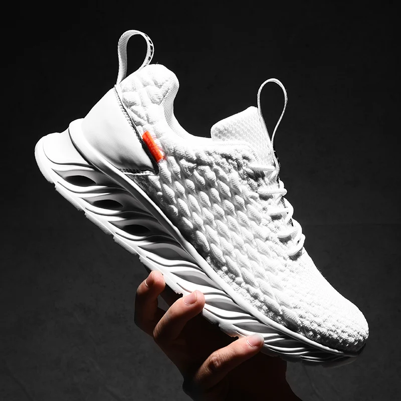 

Fashion Comfortable Men Shoes Lightweight Outdoor Walking Sneakers Women Autumn Training Breathable Footwear Fish Scale