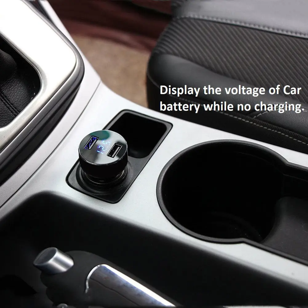 Mini Dual USB 5V Car Charger 3.1A Fast Charging 2 Port USB Phone Fast Charger Car USB Socket Adapter Car Accessory