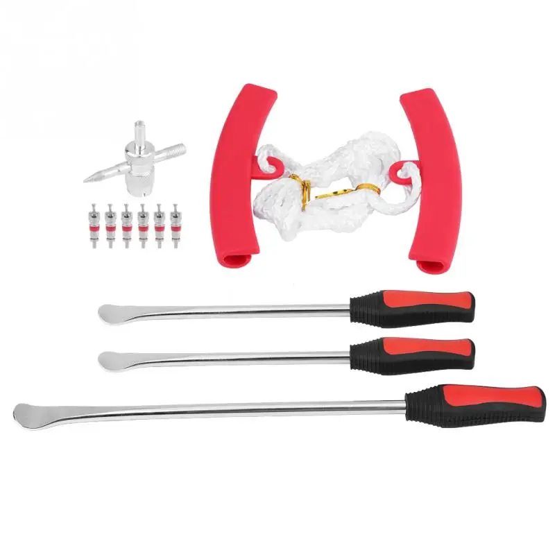 1Set Motorcycle Bicycle Tire Changing Levers Spoon Tire Iron Kit Tire Changing Lever Tools Professional Tire Repair Tools