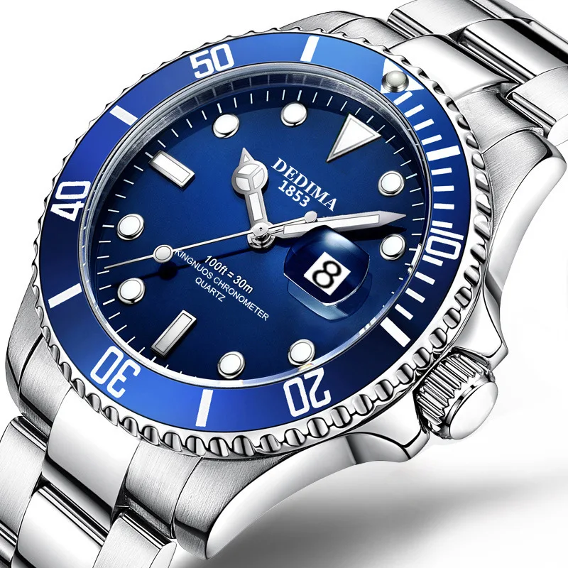 2024 Top Brand DEDIMA Luxury Men's Watch 30m Waterproof Date Clock Male Sports Watches Men Quartz Wrist Watch Relogio Masculino