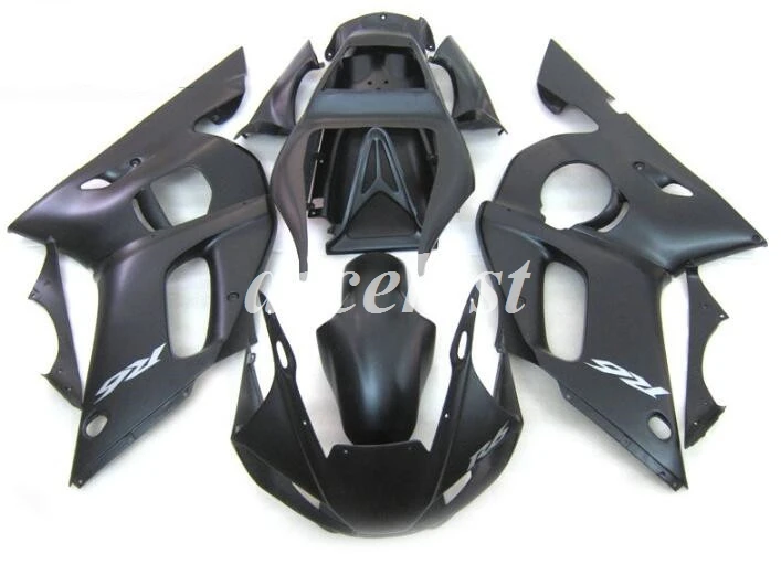 same photo show 4 подарка новая ABS форма мотоцикла Обтекатели подходят для YAMAHA YZF-R6-600 1998-2002 98 99 00 01 02 обтекатель кузова Набор матовый черный - Цвет: same photo show