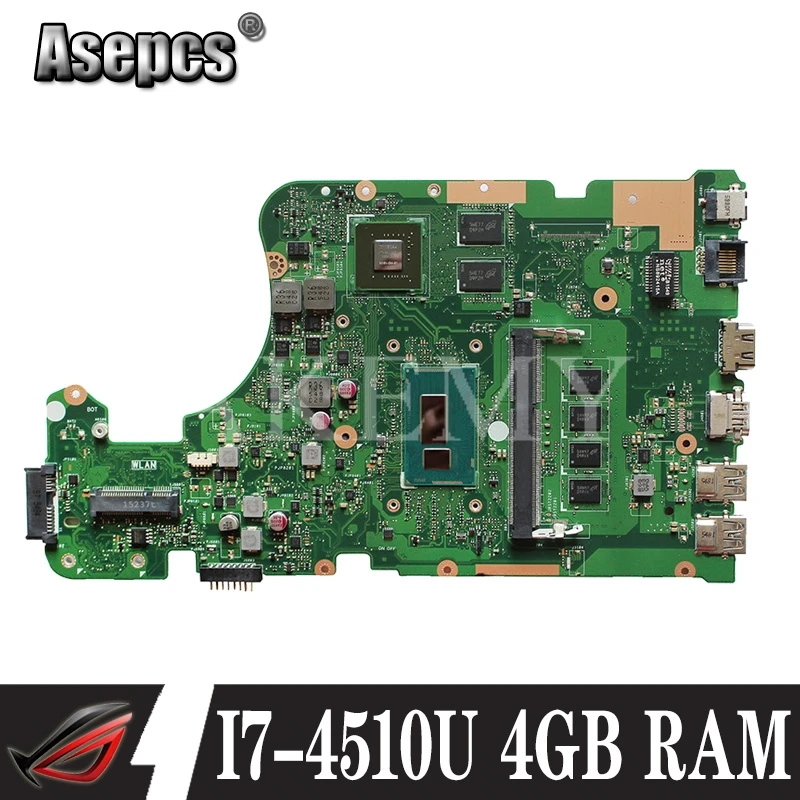 Материнская плата для ноутбука Asus X555LD X555LN K555L F555L I7-4510U 4 Гб RAM REV.2.0 | Компьютеры и