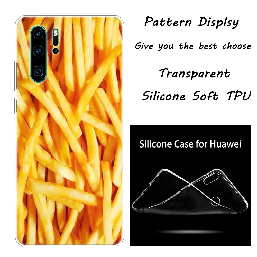 Силиконовый чехол для десерта, шоколада, пивного сыра для huawei NOVA 3 3i 5 5i P20 P30 Pro P9 P10 P8 Lite P Smart Z Plus - Цвет: 005