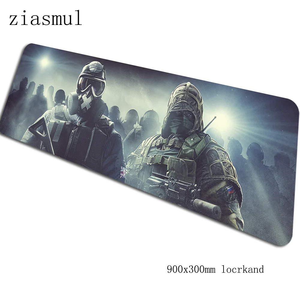Rainbow six siege коврик для мыши 90x30 см компьютерный коврик для мыши подставка для запястья padmouse pc Коврик Для Мыши Эргономичный гаджет офисные настольные коврики - Цвет: Size 900x300x2mm
