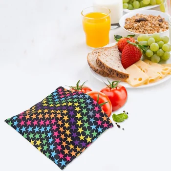

3PCS Cute Snack Bag Sandwich Lunch Waterproof Bag Reusable Food Storage Container For Kitchen