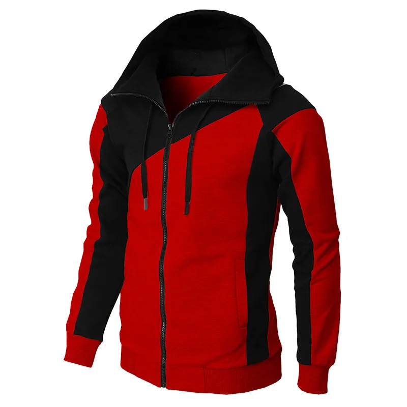 New Men's Jackets Hooded Coats Casual Hip Hop Zipper Sweatshirts Male Tracksuit Fashion Keep Warm Hoodie Male Clothing Outerwear