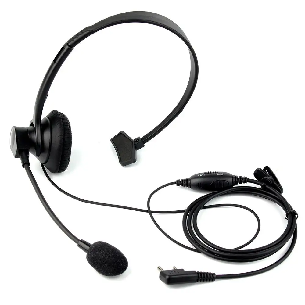 10 шт. 2 PIN VOX PTT микрофон наушники гарнитура для RETEVIS KENWOOD BAOFENG UV5R H555 WOUXUN радио Puxing C2202A|