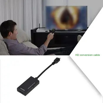 

Micro Usb To Hdmi Transfer Cable Mirco Usb To Hdmi High-Definition Conversion Line Mobile Phone Watching Tv Cable