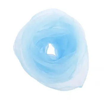 

Light Blue Dance Tulle Face Veil Kids Dancing Veil Kerchief Bag Veil Decor