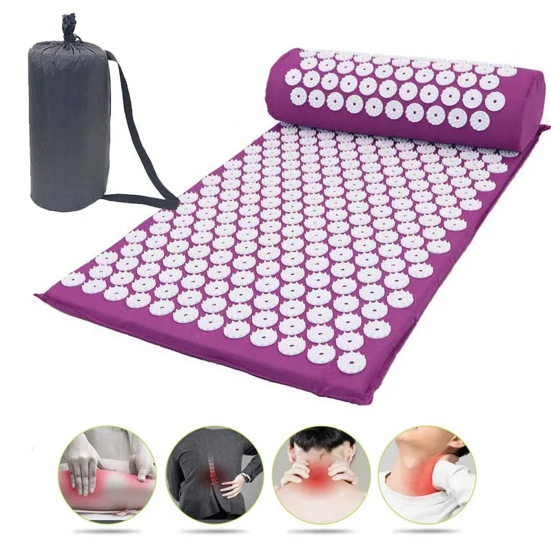 

Drop Shipping Massage Mat with Needles Head Neck Back Foot Massage Pad Spike Cushion Shakti Mat Pillow Massage & Relaxation