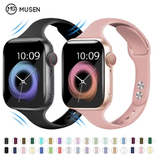 Ремешок для часов для Apple 38 мм 42 мм iWatch 5 ремешок 44 мм 40 мм Ремень спортивный силиконовый браслет часы Apple 4 3 2 1 Аксессуары