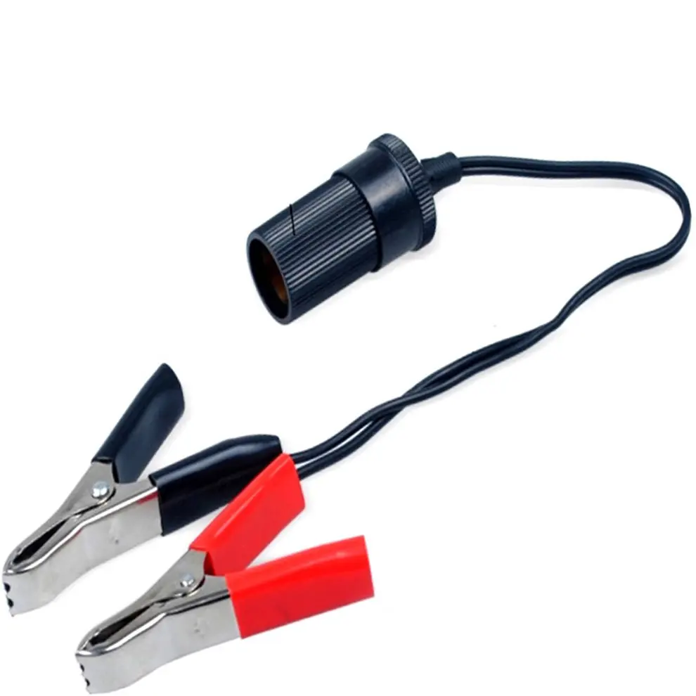 

Wire bottle to cigarette lighter battery clip