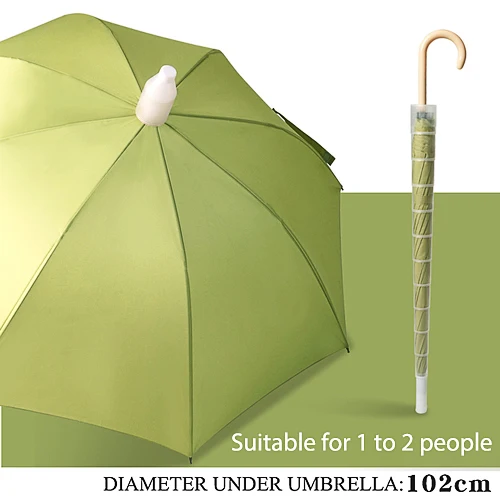 Водонепроницаемый Чехол, сплошной цвет, свежий полуавтоматический женский зонтик с длинной ручкой, выдвижная крышка зонта, легкий замок, водный зонтик - Цвет: 1