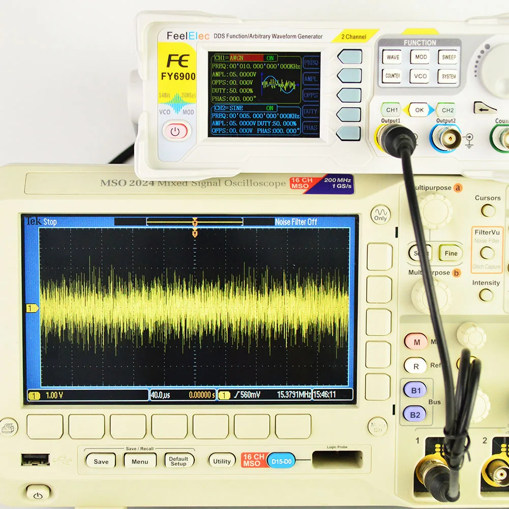 2 Channel DDS Arbitrary Waveform Pulse Signal Generator Frequency Counter Direct Digital Synthesizer J99Store