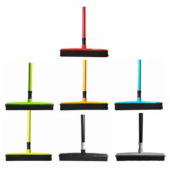

Pet Hair Remover Reusable Dog Brush Adjustable Telescopic Scratch Clean Sweeper Rubber Carpet Floor Pet Hair Broom