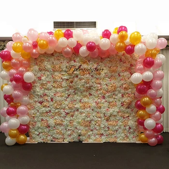 

40x60cm Silk Rose Flower Wall Panel Wedding Decoration Backdrop Latex Balloons Flower Wall Baby Shower Backdrop
