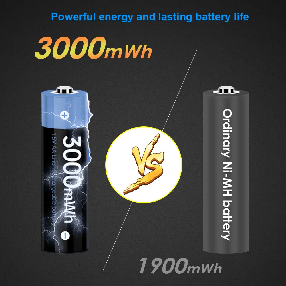 bateria recarregável aa do aaa 1050mwh +
