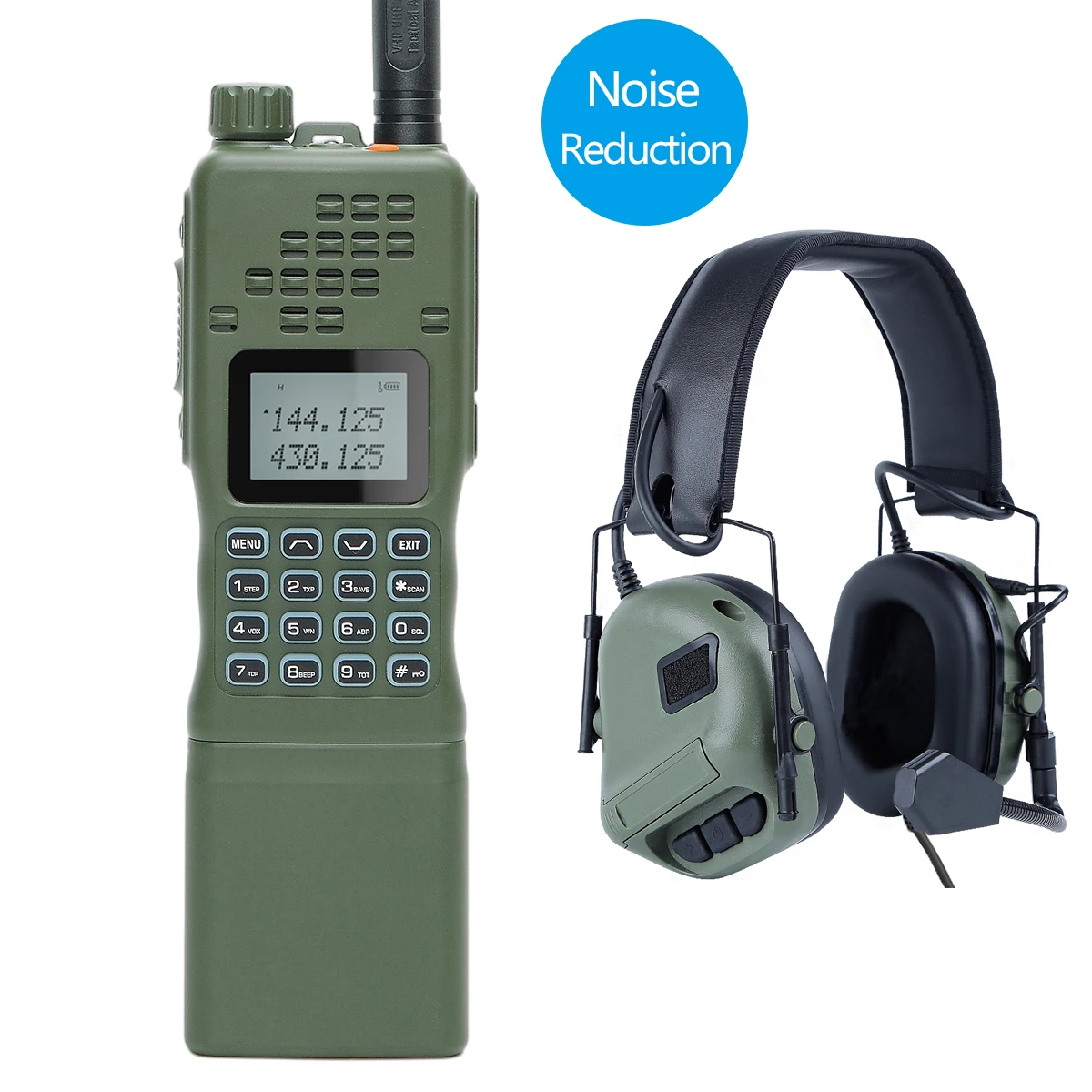 2 way radio Baofeng AR-152 15W Walkie Talkie Tactical Two way Radio with Noise Reduction Sound pickup Headset  Dual Band Radio AN /PRC-152 walkie talkie Walkie Talkie