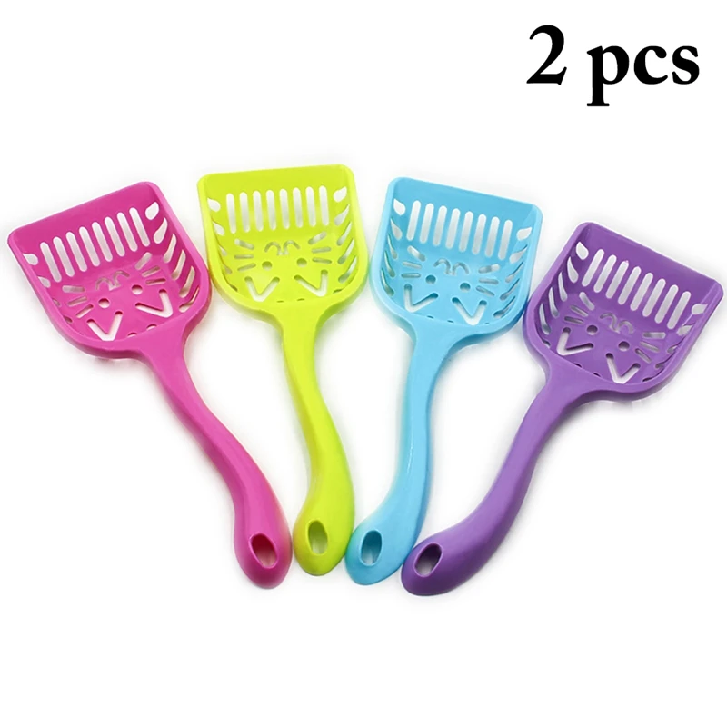 2pcs Cat Litter Shovel Pet Cleanning Tool Plastic Scoop Cat Sand