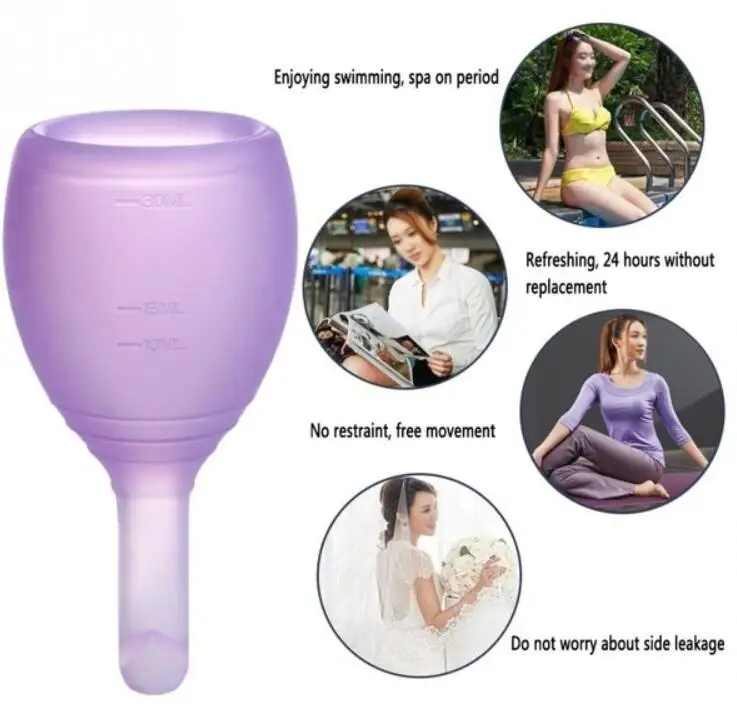 Горячая Распродажа менструальные чаши для женщин женственная гигиена