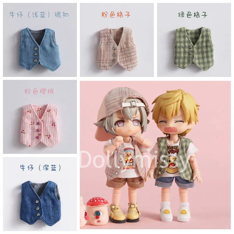 Новая мода 9 Стиль кукольная одежда жилет пальто для ob11, obitsu 11, holala, 1/12bjd аксессуары для куклы, Одежда для кукол