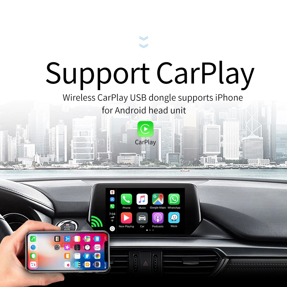Carlinkit USB CarPlay ключ/Android авто для Android автомобиля мультимедиа плеер iPhone телефон