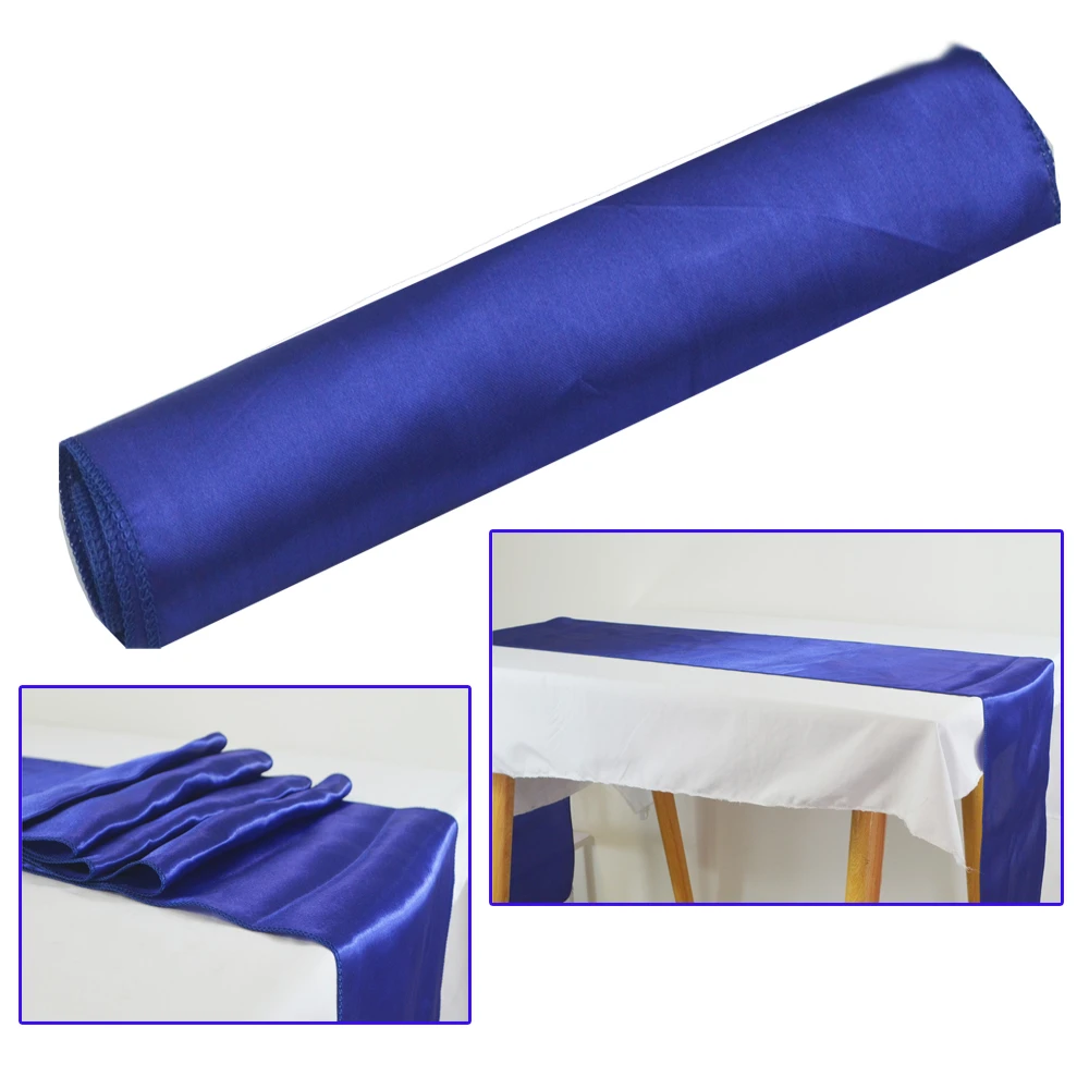 30x275cm Satin Table Runners For Wedding Party Modern Table Runner New Year Home Gold Royal Blue Table Runner Cloth Decorations Table Runners Aliexpress