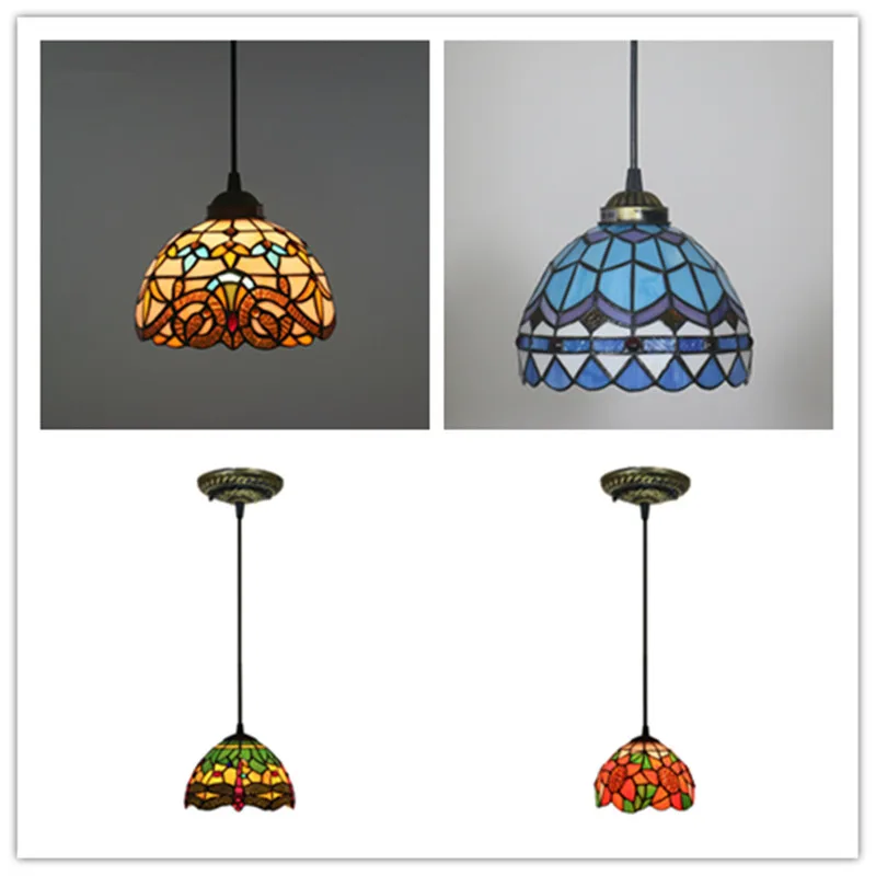 

Tiffany European Pastoral Lamp Retro Creative Bar Restaurant Bar Cafe Corridor Aisle Pendant lamps E27 Diameter 20cm