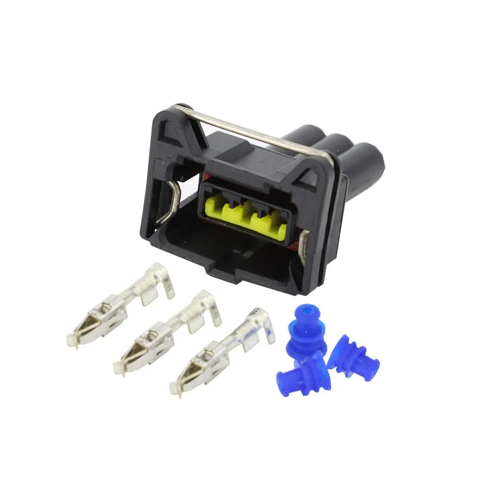 

5pcs 3 pin jacket sensor connector Automotive waterproof connector with terminal DJ7033C-3.5-21