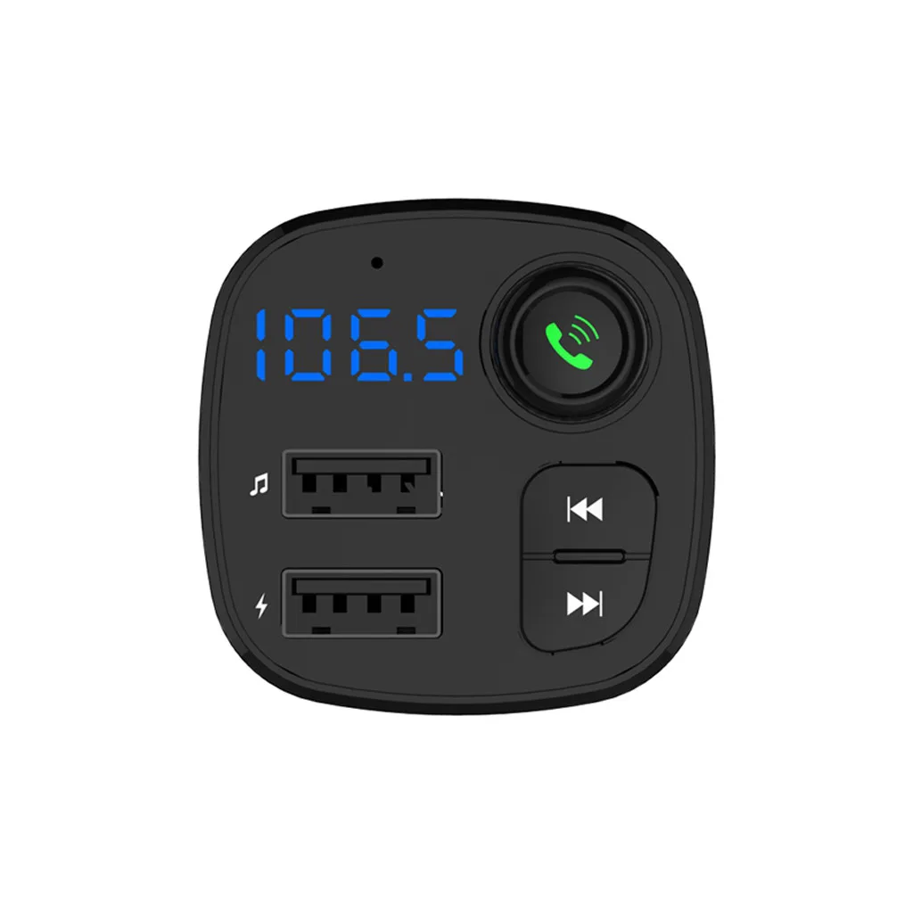 Fm-передатчик Aux модулятор Bluetooth громкой связи автомобильный комплект автомобильный аудио mp3-плеер с 3.1A Быстрая зарядка двойной зарядное устройство USB# N