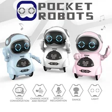 Электрический многофункциональный голосовой Интеллектуальный Мини Карманы раннее образование головоломка Интерактивная история робот для детей подарок на день рождения