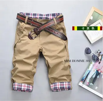 

2019 New BB401 Summer Short Pants Men Casual Cotton Shorts Mens Patchwork Man Korean Style Plus Size Boardshort Masculino
