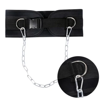 

Dip Belt with Chain Gym Belt for Weightlifting Pull-up Back Muscle Training Bodybuilding Waist Support Protector