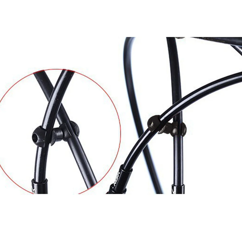 

5Pcs Rotating Gathering Cycling Disc Brake Mountain Bicycle S Hook Cable Buckle Black Accessories Durable Fixed Smooth Pipe Line