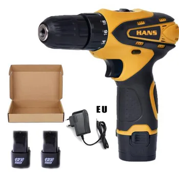 

12V Cordless Power Electric Magnetic Impact Hand Drill With Battery Electric Screwdriver Power Tool With 12V Battery