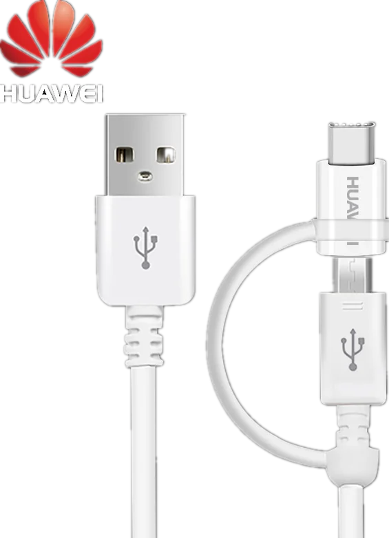 Huawei P20 дорожное зарядное устройство 2 в 1 Micro USB Typc C Kabel Originele 2A 1,5 M type-C Lading kabel Mate10 Mate9 Pro Lite Honor V10 - Цвет: 2 IN 1 Cable
