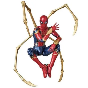 

Marvel Avengers Infinity War Iron Spider MAFEX 081 PVC Action Figure Collectible Model Anime Spiderman Kids Toys Doll Gift 15CM