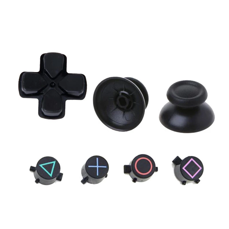 Analog Joystick thumbStick Grip Caps ABXY X D pad Buttons Set Repair Parts  for Sony Playstation Dualshock 4 DS4 PS4 Controller|Replacement Parts &  Accessories| - AliExpress