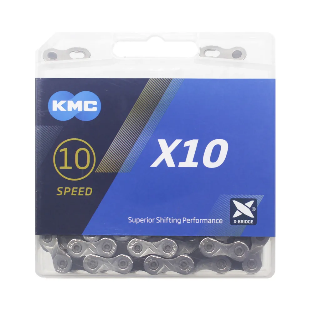 KMC велосипедная цепь X8 X9 X10 X11 X12 велосипедная цепь 8/9/10/11/12 скоростная дорога MTB шатун Shimano/SRAM 8 9 10 11 12s переключатель 116L - Цвет: X10 10S 116L