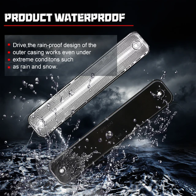 Indicatore Dinamico LED Per Hummer H2 2003-2009 - Amber, Fumo, 12V