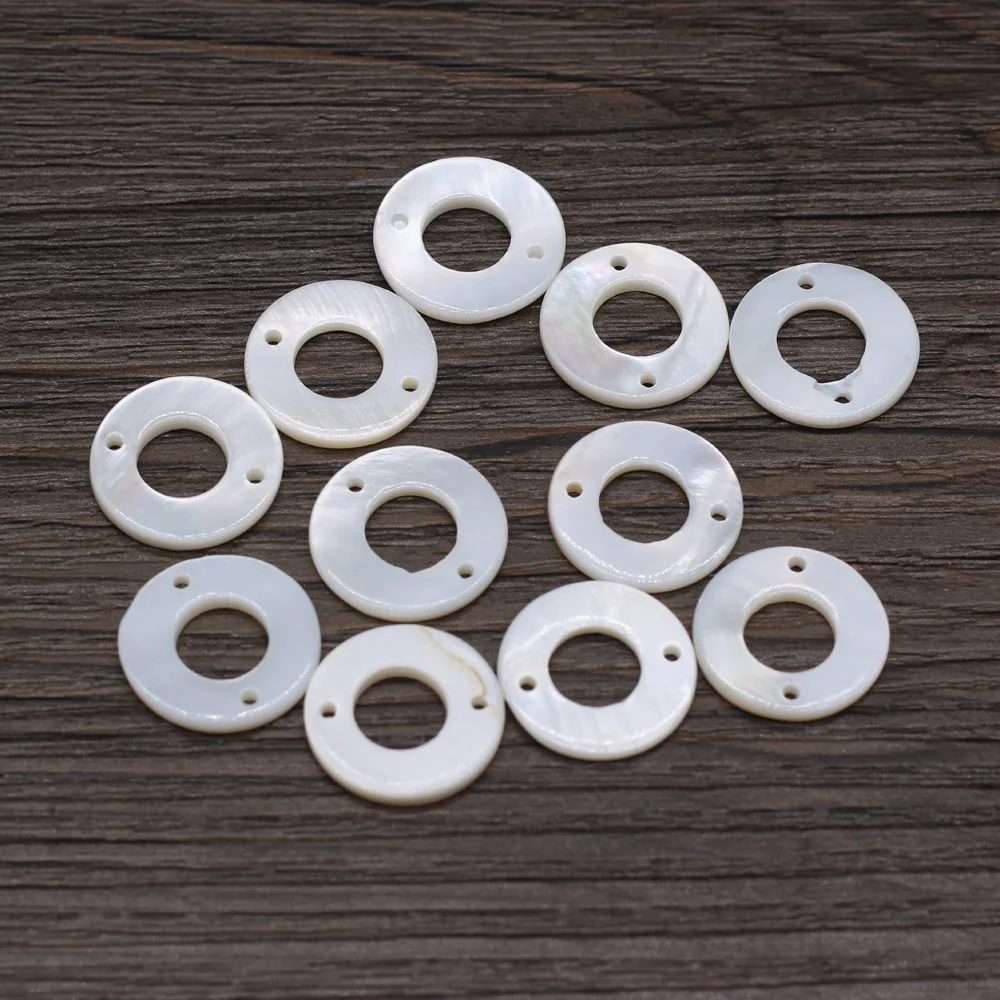 Weiße natürliche Perlmutt Muschelperlen Charms Stern Herzform Anhänger für Schmuckherstellung DIY Halskette Ohrring Armband 10 Stück – Detail 8