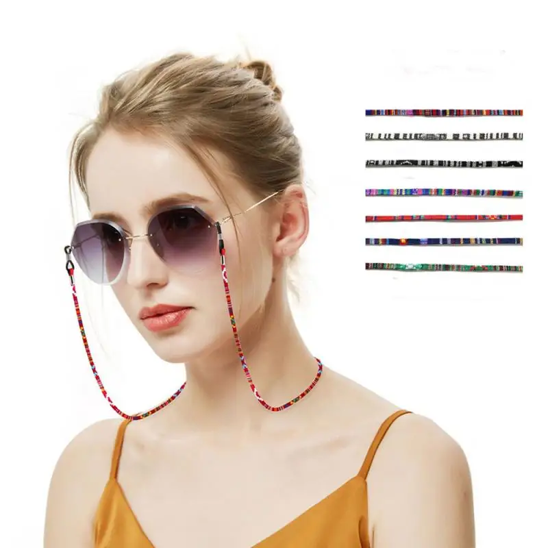 

Glasses Rope Ethnic Style Glasses Lanyard Handmade Non-slip Rope Multi-color Optional Small Portable Colorful Glasses Rope TXTB1