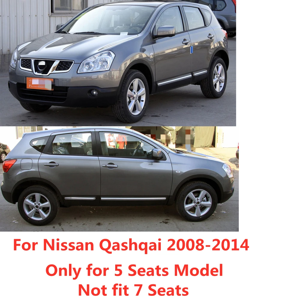 Car Window Deflector Sun Visor Rain Gurad Slim Moulding Trim Awning Shelter For Nissan Qashqai 2009 2010 2011 2012 2013 2014