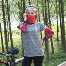 Ледяной рукав летний солнцестойкий вискозный манжет бесшовный платок комбинация УФ-защита быстросохнущая впитывающая пот печатная манжета