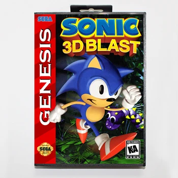 

Sonic 3D Blast 16bit MD Game Card For Sega Mega Drive/ Genesis with Retail Box